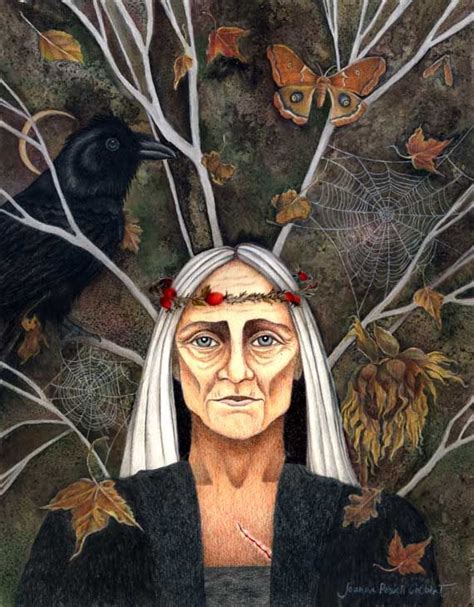 What qualities are associated with a crone witch